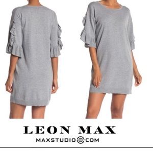 Max Studio sweater mini dress chic and soft